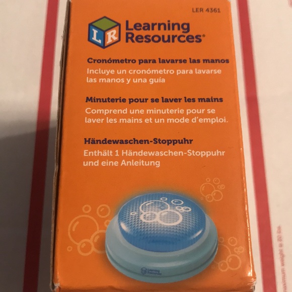 New Learning Resources 20-Second Hand washing Timer! Ages 3+ (I-9) - Picture 3 of 7